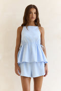 Sunlounge Summers Gingham Top Blue