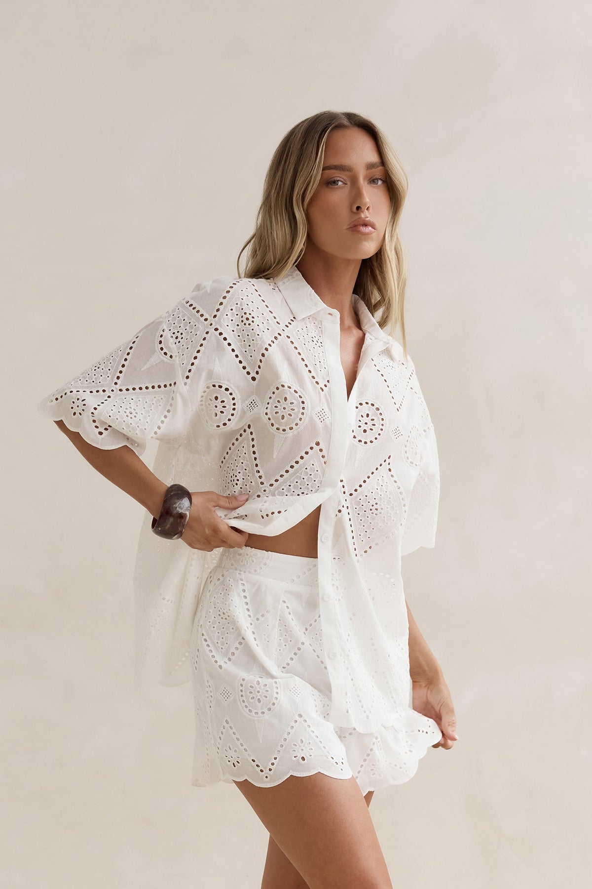White As Snow Shorts White