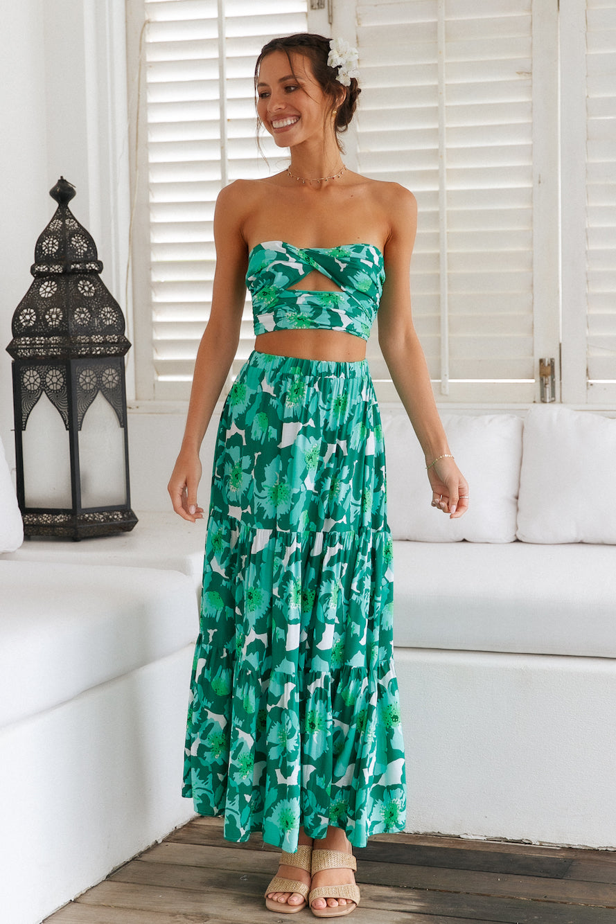 Heart Of The Jungle Maxi Skirt
