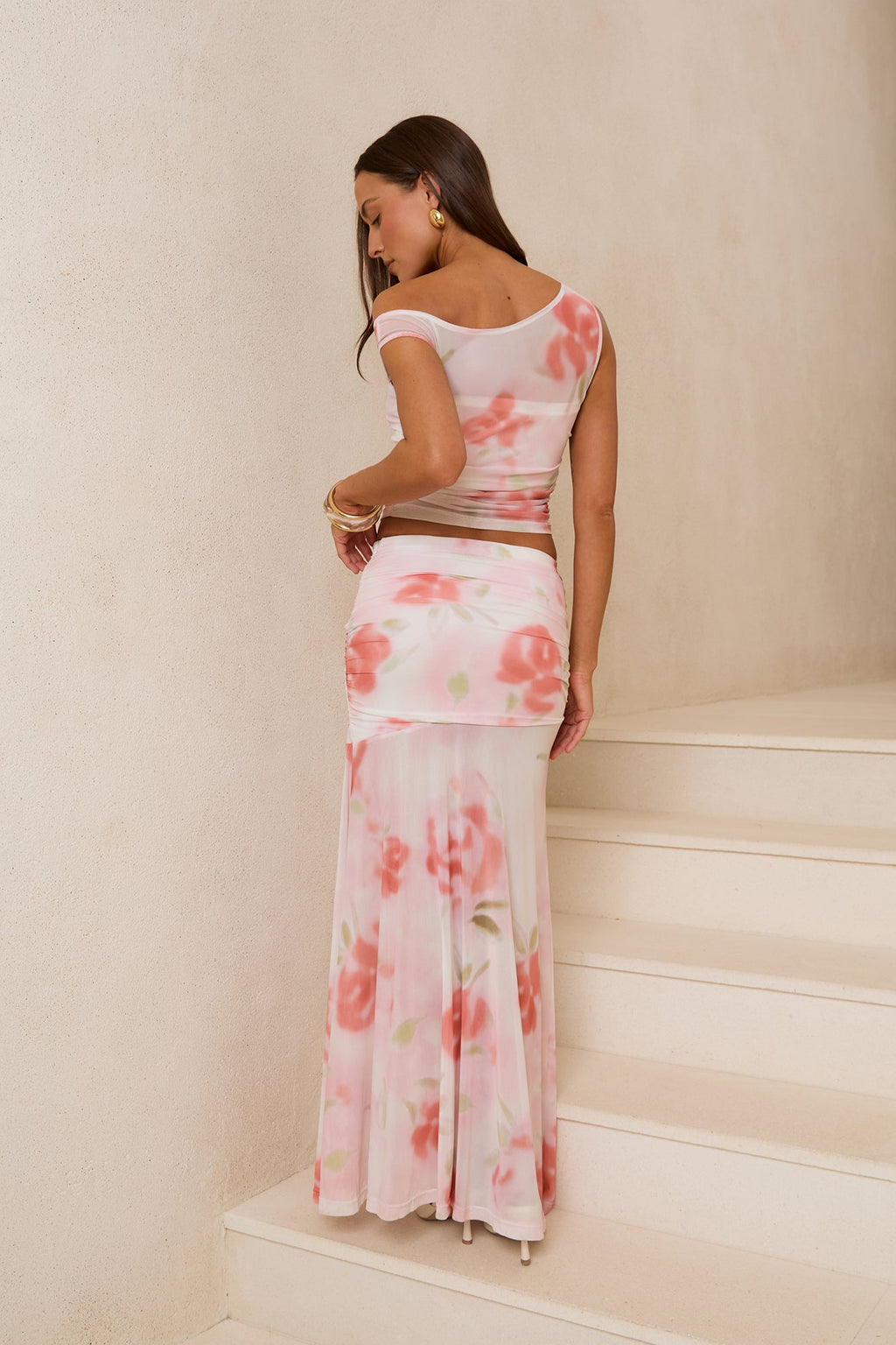 Rosebush Reverie Mesh Crop Top